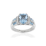 Bague MATY Argent 925 zirconias - vue 1