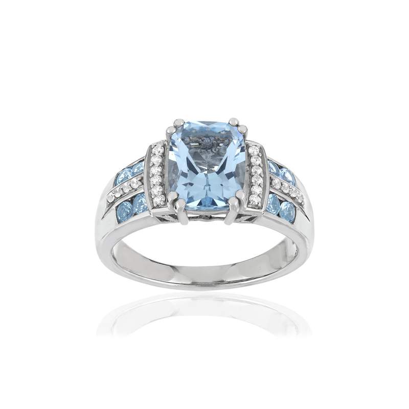 Bague MATY Argent 925 zirconias - vue 1