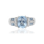 Bague MATY Argent 925 zirconias - vue 3
