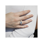 Bague MATY Argent 925 zirconias - vue porté 2