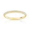 Alliance demi-tour or 750 jaune diamant H/SI - vue V1