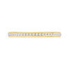 Alliance demi-tour or 750 jaune diamant H/SI - vue V3