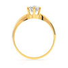Bague solitaire or 750 jaune diamant 80/100e de carat - vue V2