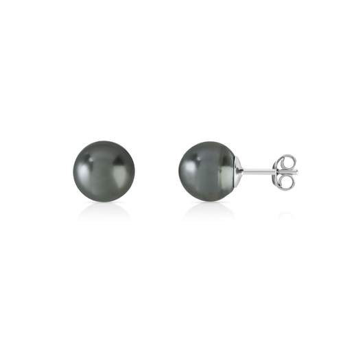 Earrings, silver 925 Tahitian cultured pearls