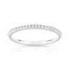 Alliance demi-tour or 750 blanc diamant H/SI - vue V1