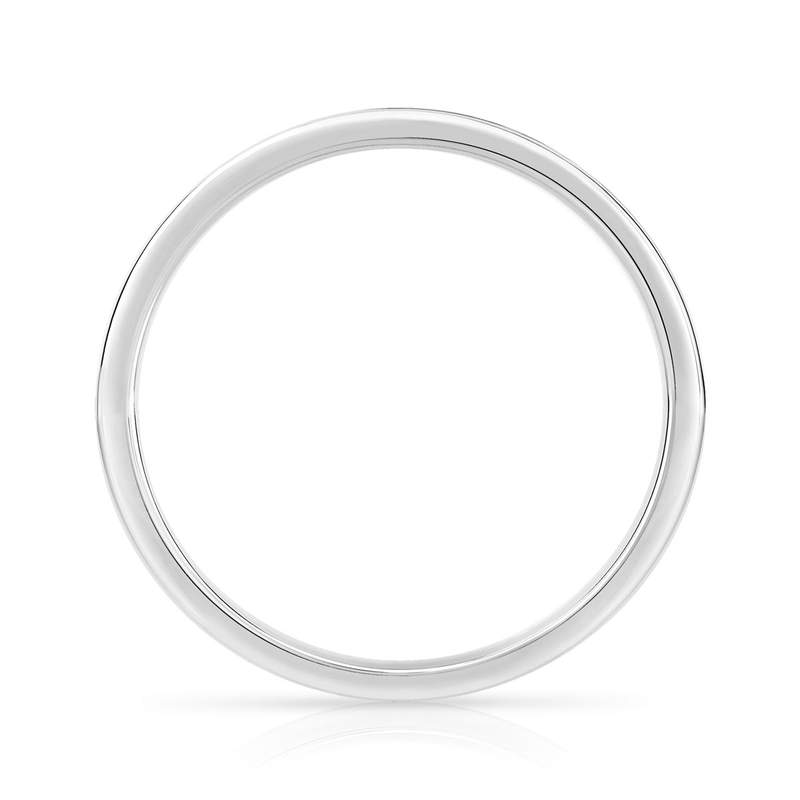 Alliance demi-tour or 750 blanc diamant HSI - vue 2
