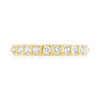 Alliance demi-tour or 750 jaune diamant H/SI - vue V3