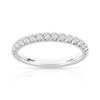Alliance demi-tour or 750 blanc diamant H/SI - vue V1