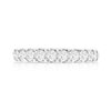 Alliance demi-tour or 750 blanc diamant H/SI - vue V3