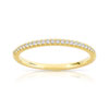 Alliance demi-tour or 750 jaune diamant H/SI - vue V1