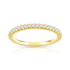 Alliance demi-tour or 750 jaune diamant H/SI - vue V1