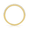Alliance demi-tour or 750 jaune diamant H/SI - vue V2