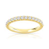 Alliance demi-tour or 750 jaune diamant H/SI - vue V1