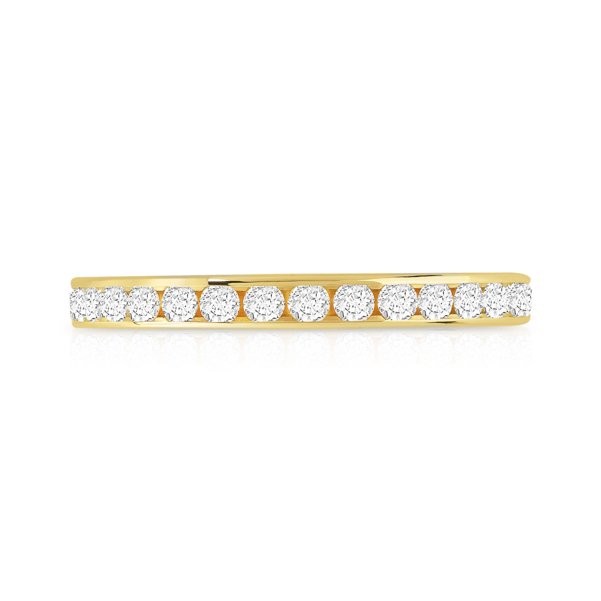 Alliance or 750 jaune diamant H/SI - vue 3