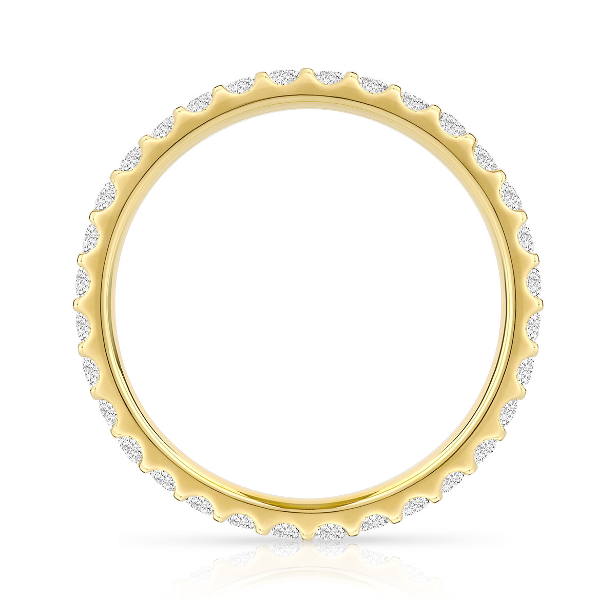 Alliance or 750 jaune diamant H/SI - vue 2