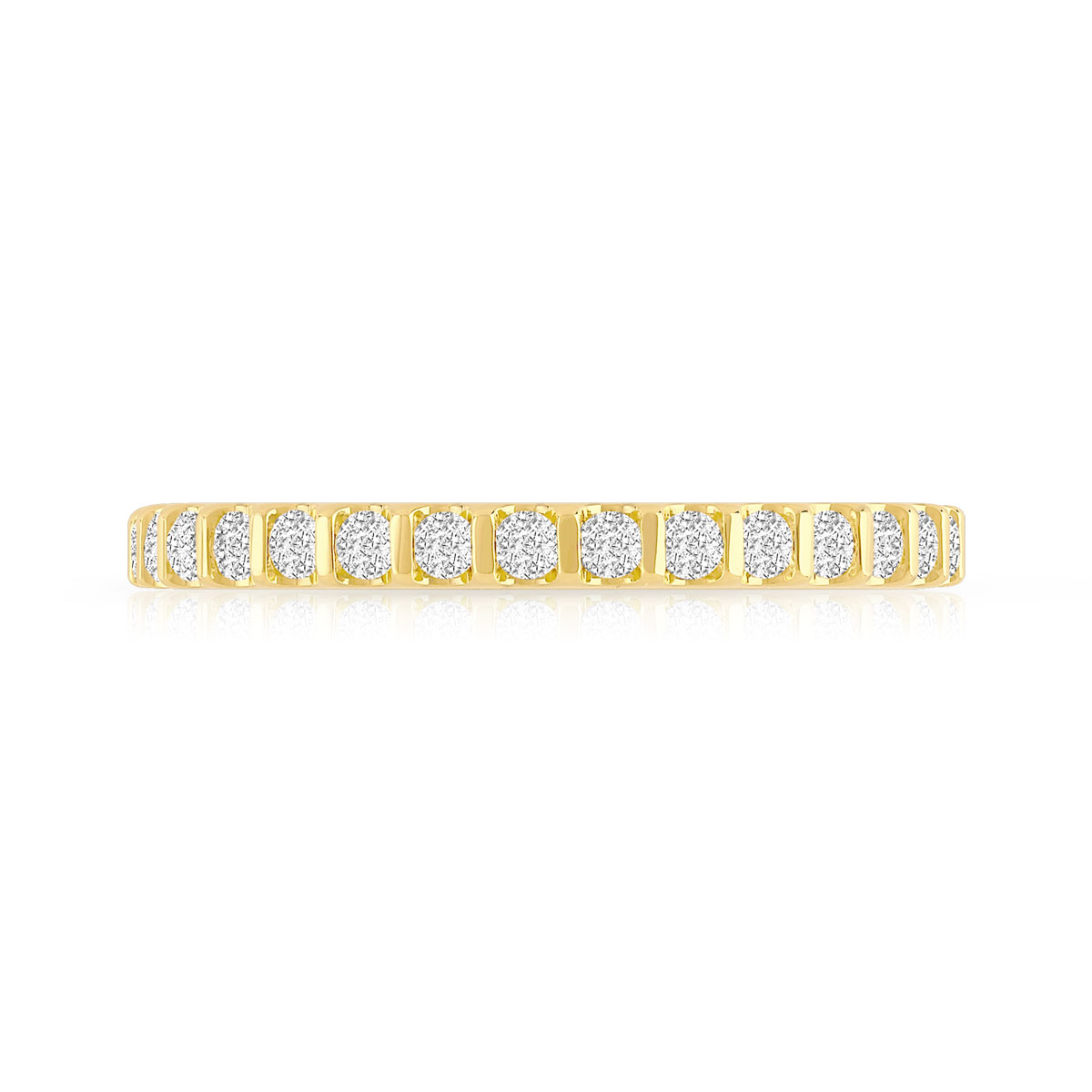 Alliance or 750 jaune diamant H/SI - vue 3