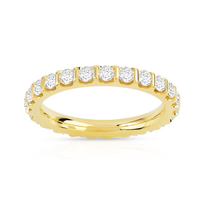 Alliance or 750 jaune diamant H/SI