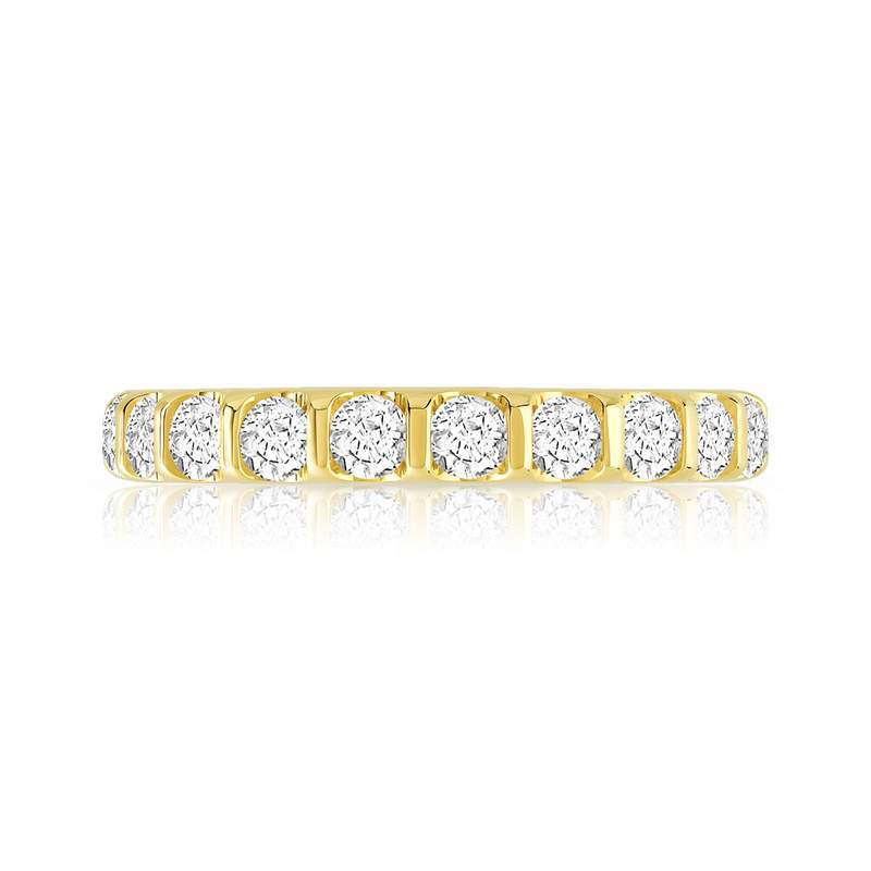 Alliance or 750 jaune diamant H/SI - vue 3