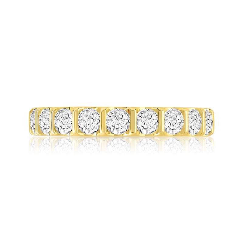 Alliance or 750 jaune diamant H/SI - vue 3