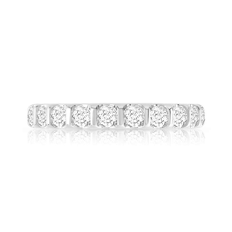 Alliance or 750 blanc diamant H/SI - vue 3
