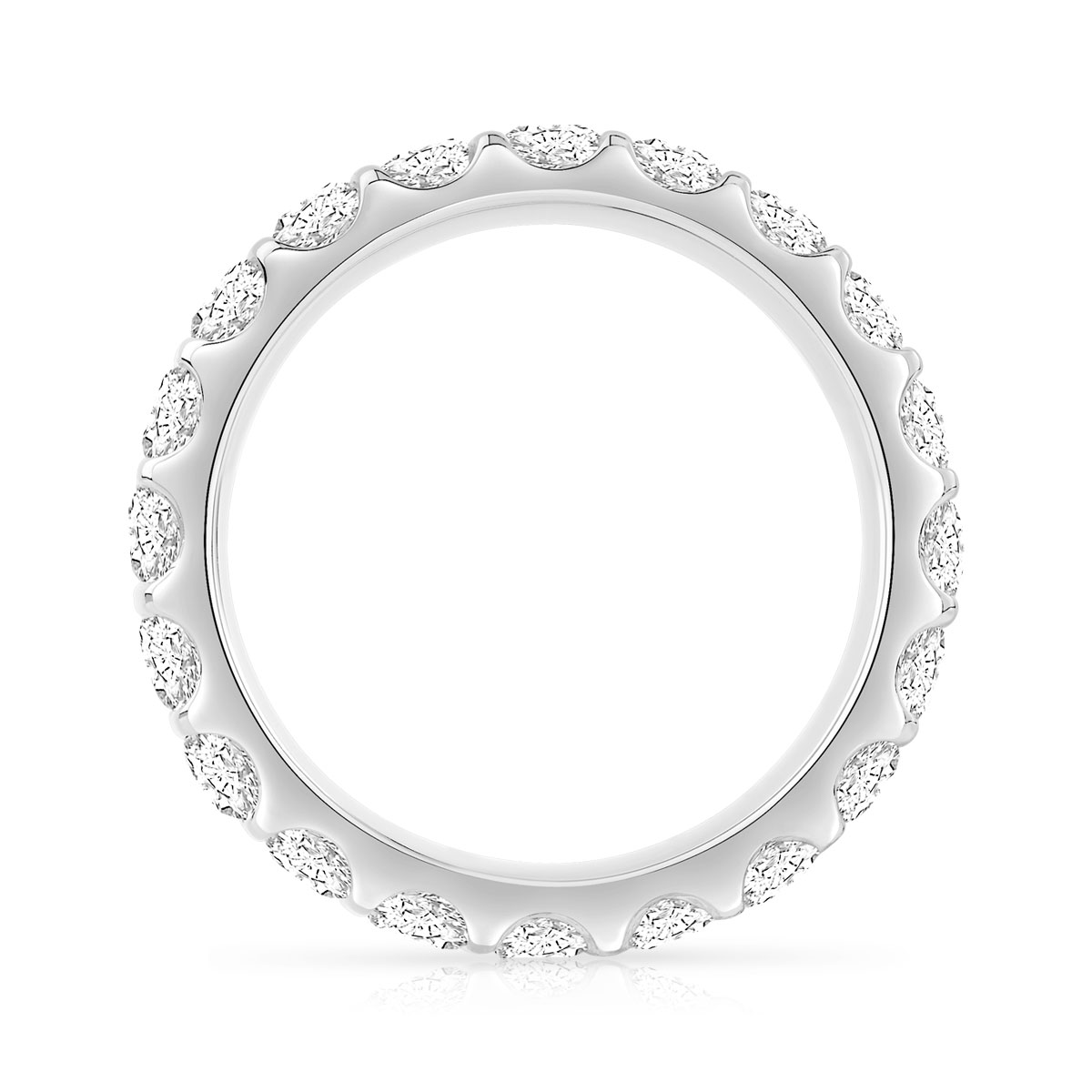 Alliance or 750 blanc diamant H/SI - vue 2