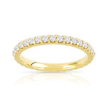 Alliance or 750 jaune diamant H/SI - vue 1