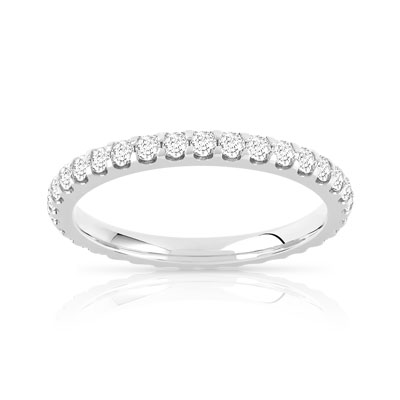 Alliance or 750 blanc diamant H/SI