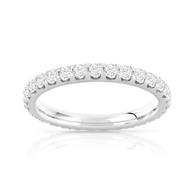 Alliance or 750 blanc diamant H/SI