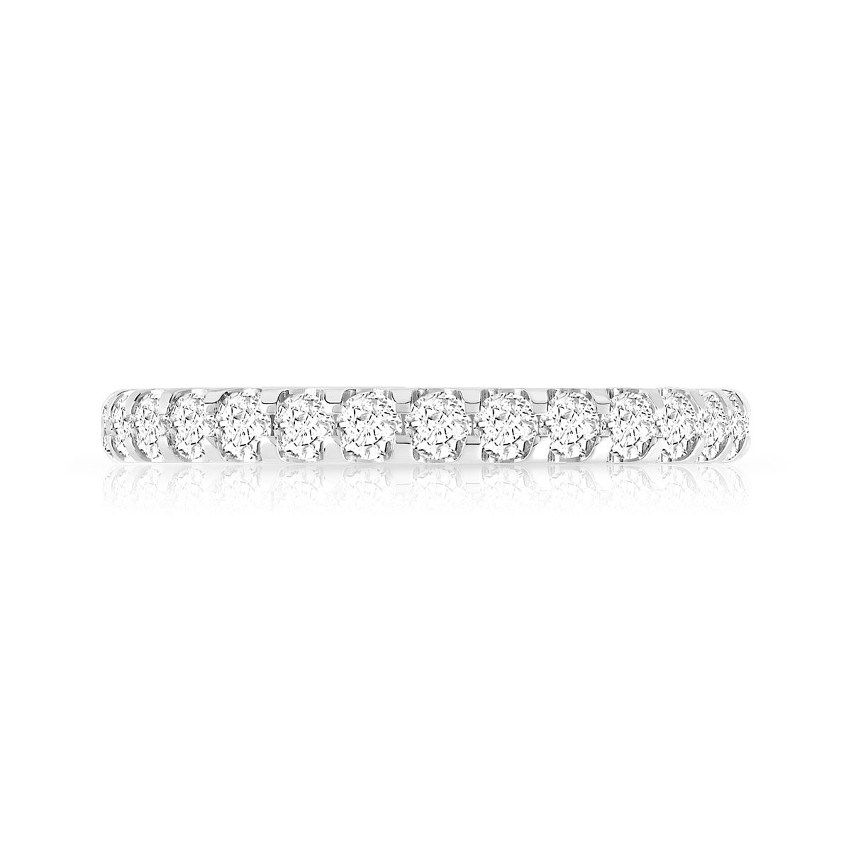 Alliance or 750 blanc diamant H/SI - vue 3