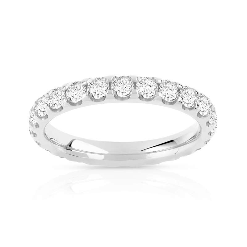 Alliance or 750 blanc diamant H/SI - vue 1