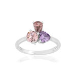 Bague argent 925 zirconias pierre imitation - vue 1