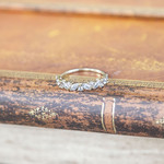 Bague or jaune 375, zirconias - vue D3