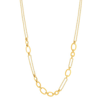 Yellow gold necklace 750