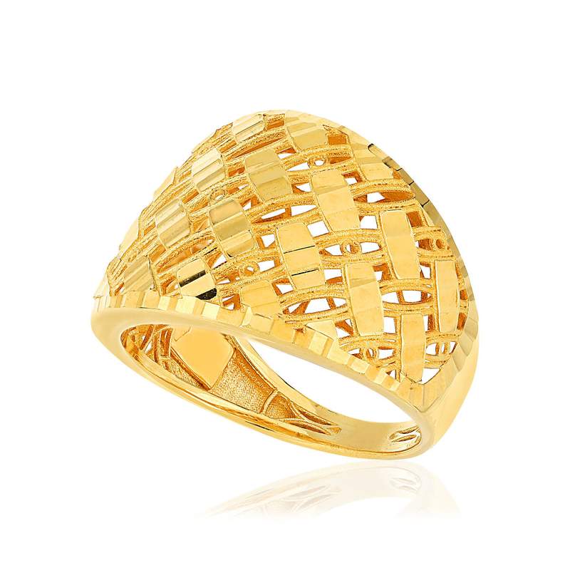 Bague or jaune 750 - vue D1