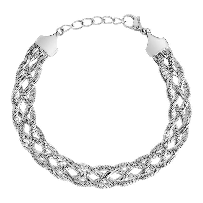 Bracelet acier 21 cm - vue 1