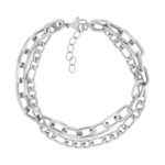 Bracelet acier 21,5 cm - vue 1