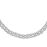 Collier acier maille tressée 48 cm - vue 1