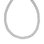 Collier acier maille tressée 48 cm - vue 2