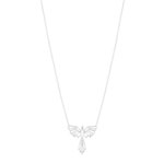 Collier acier maille forçat oiseau 48 cm - vue 2