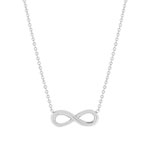 Collier acier maille forçat infini 47 cm - vue 1