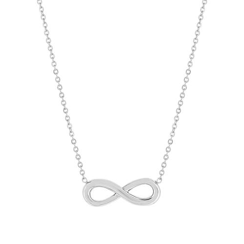 Collier acier maille forçat infini 47 cm