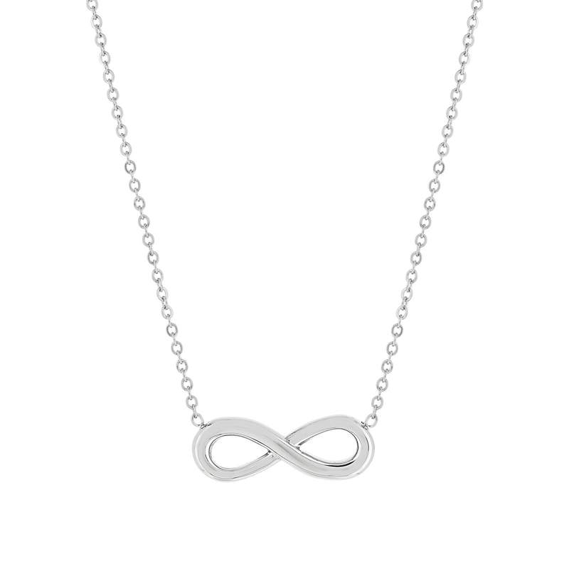 Collier acier maille forçat infini 47 cm - vue 1
