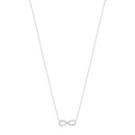 Collier acier maille forçat infini 47 cm - vue 2