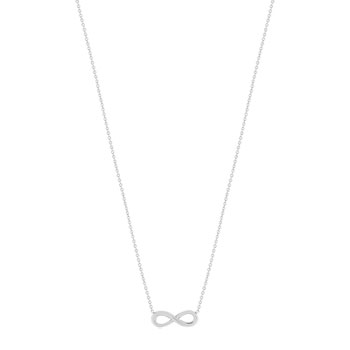 Collier acier maille forçat infini 47 cm