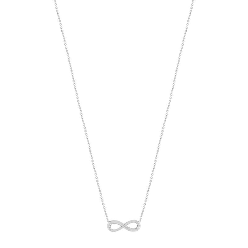 Collier acier maille forçat infini 47 cm - vue 2