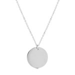 Collier acier maille forçat 50 cm - vue 1