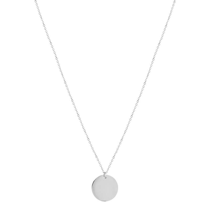 Collier acier maille forçat 50 cm - vue 2