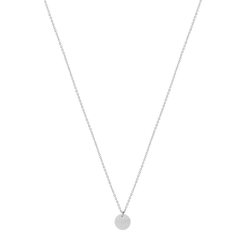Collier acier maille forçat 45 cm - vue 2