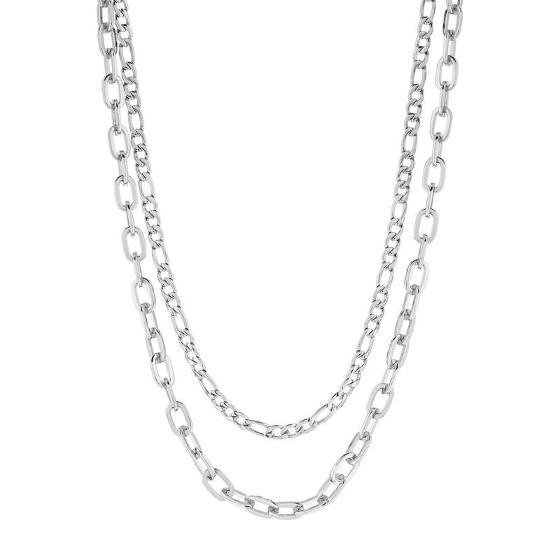 Collier acier maille cheval et fantaisie 44,5 cm - vue 2