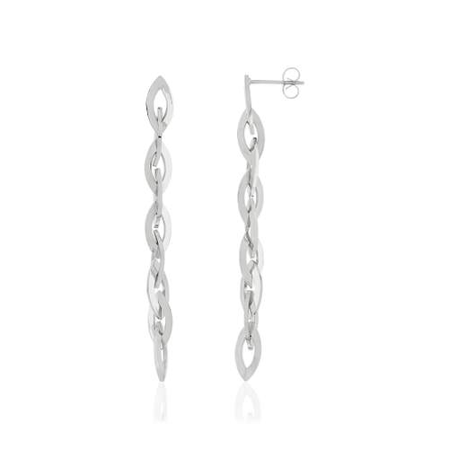 Boucles d'oreilles pendants acier